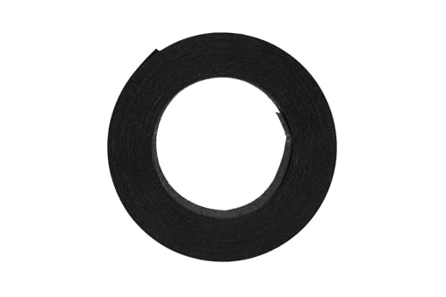 1 & 3/16" Black Matt Pre-Glued Melamine Edge Banding, 25 ft - size: Width: 1 & 3/16"