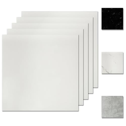 10 Sheets Peel and Stick Backsplash, 11.8"x11.8" Stick on Backsplash Tile Stickers Self Adhesive Backsplash Tile for Kitchen Bathroom Laundry Room - color: White, size: 10 Pack
