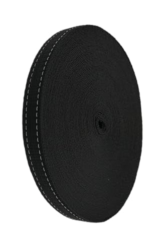 Cajun Tie Downs - 1" Heavy Duty Webbing Strap - 25 Yards (Black/Reflective) - color: Black/Reflective