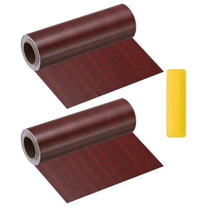 HARFINGTON Wood Grain Repair Tape 6" x16ft Self-Adhesive Repair Patch - color: Walnut, size: 6" x 16ft