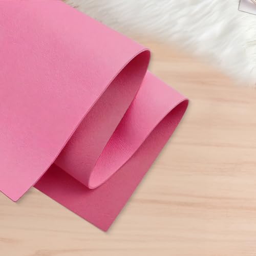 23x13 Inch PU Leather Fabric Sheets 1.5mm Thick Synthetic Square Leather Pieces Tooling for Arts Crafts Tooling Belt Sewing Wallet Earring Engraving DIY Hobby Upholstery Pink - color: Hot Pink