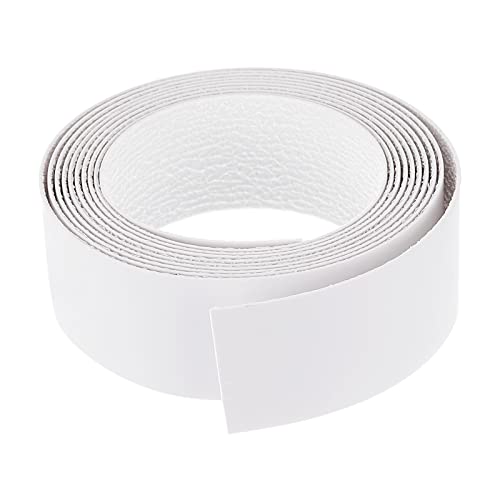 uxcell Edge Banding, 1-5/8 inch x 9.84ft Pre-Glued White Veneer Edging Iron-on Flexible Edge Banding for Cabinet Repair Furniture Restoration - size: 1-5/8 Inch x 9.84ft