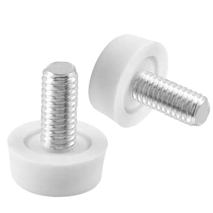 Biaungdo Adjustable Furniture Levelers, M6x15 mm, White, 24 Pcs - color: White