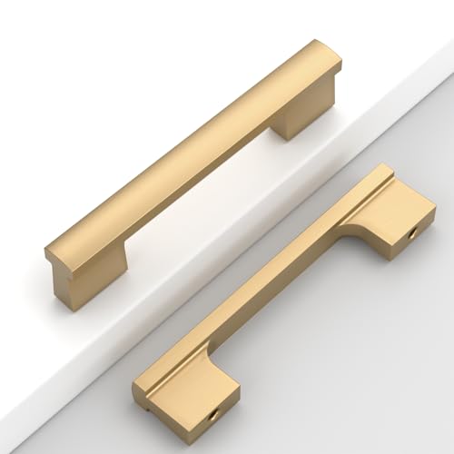 Champagne Bronze Cabinet Handles Kitchen Pulls 4 Inch 12 Pack - color: Champagne Bronze, size: 4 Inch Hole Center