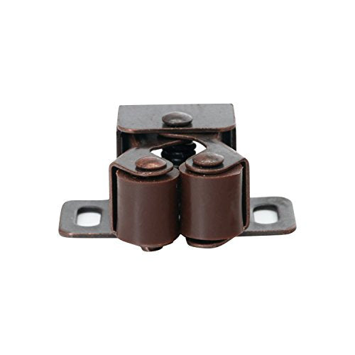 25 Pack Rok Hardware Roller Catch Brown Oil-Rubbed Bronze Copper Finish Heavy Duty Latch for Cabinet Closet Doors ROKRLCS