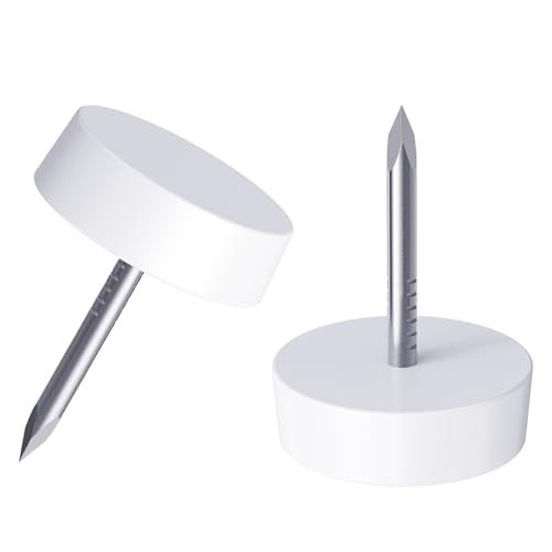 25 Pcs Furniture Glide Nails, 14x5mm, Flat Bottom, Nylon - size: Φ14×5mm