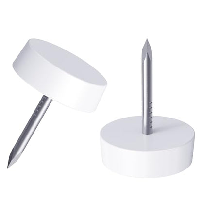 25 Pcs Furniture Glide Nails, 14x5mm, Flat Bottom, Nylon - size: Φ14×5mm