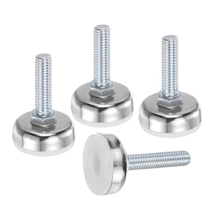uxcell 4Pcs Furniture Leveling Feet, 3/8"-16x0.8"x1.4" Adjustable Metal - size: 3/8"-16 x 0.8" x 1.4"