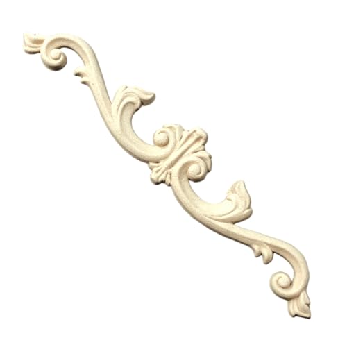 WoodUbend WUB380 Pack of 2 Pediment Applique - Heat Bendable & Flexible Wood Onlays 3x16.3cm - DIY Craft, Furniture & Home Decor - Easy to Apply & Paint - Reusable & Decorative Decals - size: WUB380