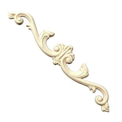 WoodUbend WUB380 Pack of 2 Pediment Applique - Heat Bendable & Flexible Wood Onlays 3x16.3cm - DIY Craft, Furniture & Home Decor - Easy to Apply & Paint - Reusable & Decorative Decals - size: WUB380