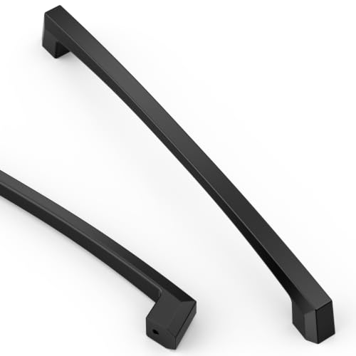 Asidrama 10 Pack 7.5 inch Matte Black Kitchen Cabinet Handles - color: Matte Black, size: 7.5" Hole Center(192mm)
