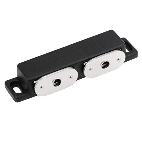 uxcell Double Magnetic Latches Catch for Cabinet Door Cupboard 3" Long Black - color: Black