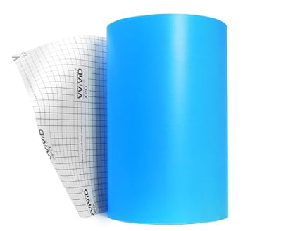 VViViD Blue Stencil Vinyl Masking Film with Anti-Bleed Technology (12" x 20ft) - size: 12" x 20ft