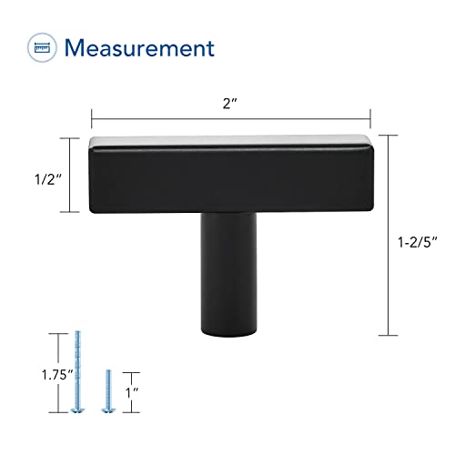 Ravinte 30 Pack Black Cabinet Pulls, Single Hole Kitchen Pulls for Cabinet - size: Single Hole