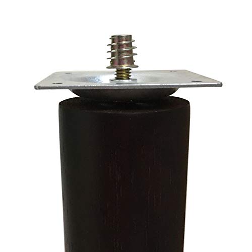 WEICHUAN Furniture Legs Mounting Hardware Sets - Include 5/16" -18 Coarse Attachment Plates, 5/16" -18 Coarse Hanger Bolts, Threaded Nuts, Screws Adapters 4 Sets, for Sofa Couch Chair Legs - size: 5/16" -18 Coarse
