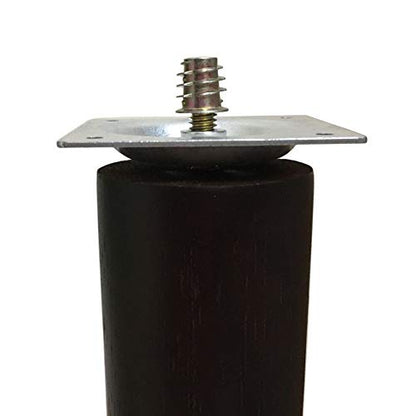 WEICHUAN Furniture Legs Mounting Hardware Sets - Include 5/16" -18 Coarse Attachment Plates, 5/16" -18 Coarse Hanger Bolts, Threaded Nuts, Screws Adapters 4 Sets, for Sofa Couch Chair Legs - size: 5/16" -18 Coarse