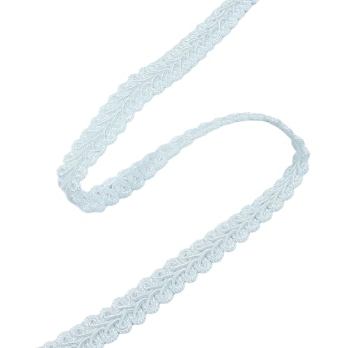 Gimp Braid Trim, White, 1/2 Inch, 14 Yards - color: White