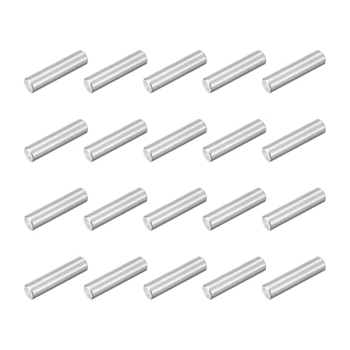 uxcell 60Pcs M2.5 x 10mm 304 Stainless Steel Dowel Pin, Cylindrical Shelf Support Peg Pin Parallel Pin Fastener for Mechanical Manufacturing, Industry, Furniture Installation, Silver - size: M2.5x10mm