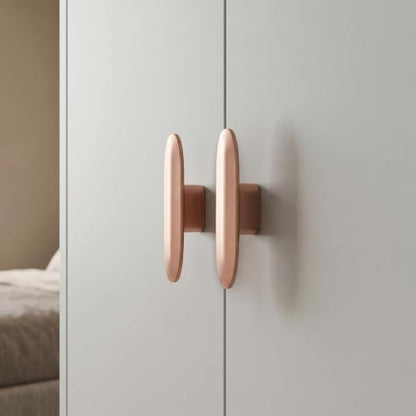 Goo-Ki 6 Pack Cabinet Knobs Brushed Copper Drawer Knobs Solid Zinc Alloy Kitchen Hardware - Modern Single Hole/Screw Cabinet Pulls Dresser Handles,1751HL-DD - color: Brushed Copper, size: 3" Full Length
