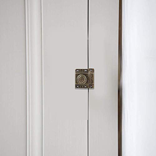 A29 Cabinet Latch, Solid Brass, Windsor Design, Antique Brass Finish - color: Antique Brass