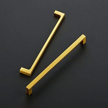 Ravinte Brushed Brass Solid Pulls Cabinet Handles 7-1/2 Inch 30 Pack - size: 7-1/2 Inch Hole Center