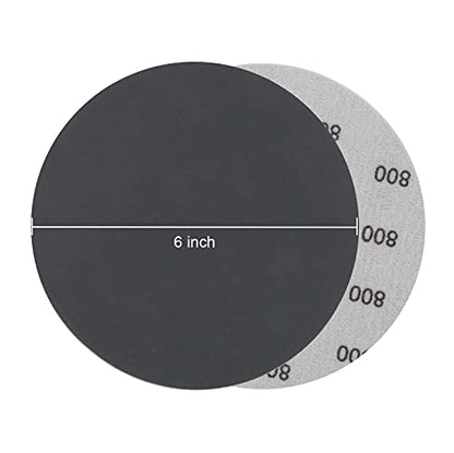 VIBRATITE 800 Grit 6 Inch Hook & Loop Sanding Discs, 30PCS - size: 6 Inch (800 Grit)