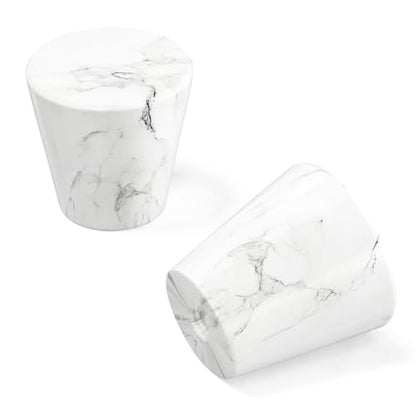 homdiy 10 Pack White Marble Cabinet Knobs White Drawer Knobs - color: White Marble