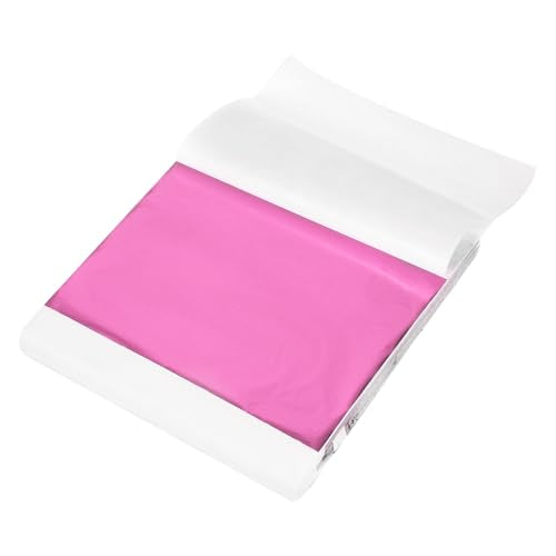 MECCANIXITY 300 Pcs Gold Leaf Sheets 5.5" x 5.5" Imitation Gold Foil Sheets for Crafts,Picture Frames,Sculpture,Nails and DIY Arts Decoration,Pink - color: Pink