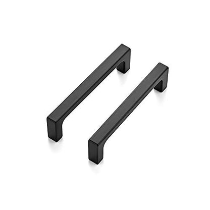 Ravinte Matte Black Kitchen Cabinet Handles 3-3/4 Inch Pulls 35 Pack - color: Matte Black, size: 3-3/4 Inches Hole Center