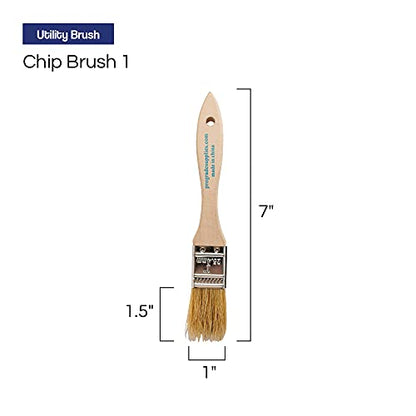 Pro Grade 1" Chip Brushes, Disposable Paint Brushes, for Touch Up, 36 Pack