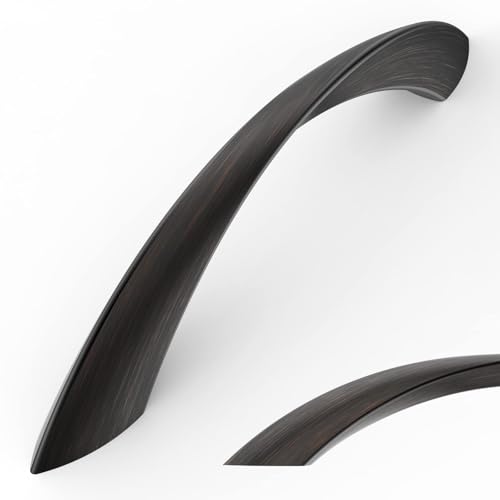 Amerdeco 10 Pack Oil Rubbed Bronze Cabinet Pulls 3 Inch(76MM) Hole Center Cabinet Hardware Gold Kitchen Cabinet Handles for Bathroom Drawer Pulls Dresser Pulls ZH0048...…… - color: Oil Rubbed Bronze, size: 3"/76mm Hole Center