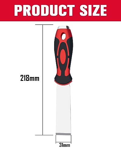 ROTATION 1.2" Stainless Steel Putty Knife, Scraper with Hammer End - style: 1pc
