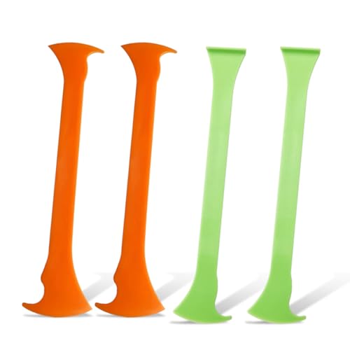 4PCS Car Vinyl Wrap Scraper Tool, Double & Single Axe - size: Double&Single