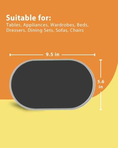Extra Large Furniture Sliders for Carpet and Hardwood Floors, 8 Plastic - size: For Carpet - 8 PCS