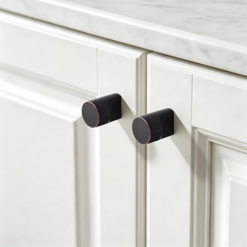 AVICCI 10 Pack Cabinet Knobs 10 Pack Oil-Rubbed Bronze Kitchen Cabinet Handles Modern Gold Pulls for Dresser Drawers,Cabinet Hardware Cabinet pulls - color: Oil Rubbed Bronze, size: 0.94"(24mm)Diameter-10Pcs