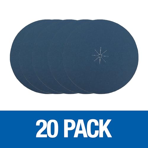 Mercer Industries 409050 Zirconia Cloth Floor Sanding Edger Discs, 7" x 5/16" Hole, Grit 50X (25 pack) - color: Zirconia, size: 7" x 5/16" Hole, style: 50X (25 pack)