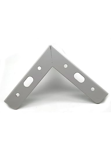 6 inch Metal Furniture Legs, White Metal Legs Triangle Sofa Legs Iron Feet Replacement for Couch,Sofa,Dresser,Cabinet,Bed,Chair,Cupboard,Set of 4 (6" Height,White) - color: White, size: 6"/15cm