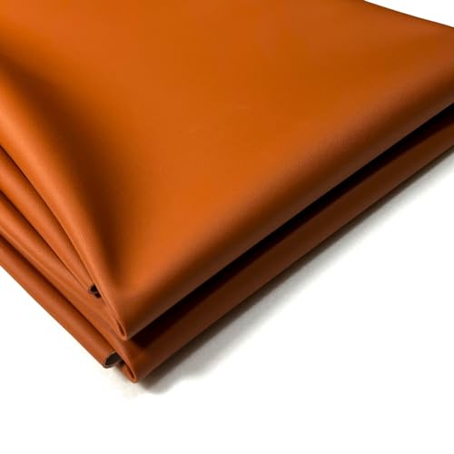 Faux Leather Fabric,54"x12" 1.2mm Thick Durable Synthetic Upholstery Leather Vinyl, Soft Smooth Waterproof, Durable,Replacement Renovate for Wallets, DIY Projects, Furniture, Car Seats 1 Foot-Brown - color: Brown, size: 1 foot (54" x 12")