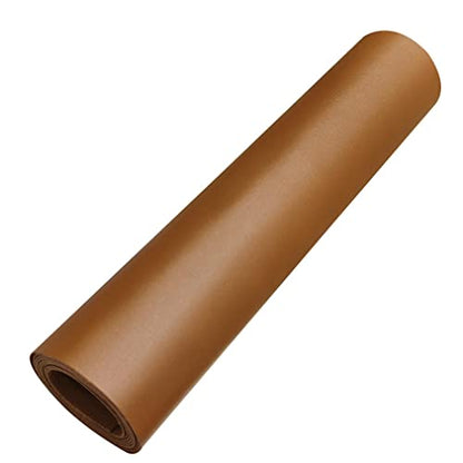 HYANG Smooth Solid Color Brown Faux Leather Sheets 1 Rolls 12"X53" (30cmX135cm),Faux Leather is Great for, Bows,Earrings Handmade DIY Craft Projects Making - color: Brown