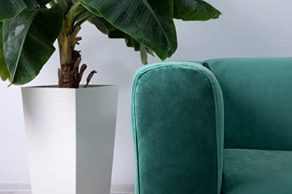 MASTERS OF COVERS Snug Fit Classic Velvet Klippan Loveseat Slipcover for The IKEA 2 Seater Klippan Loveseat Sofa Cover Replacement (Green, Velvet) - color: Velvet-green, size: Velvet
