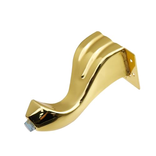4Pcs S-Shape Furniture Legs for Feet Replacement, 5.6" Height Gold - color: Gold