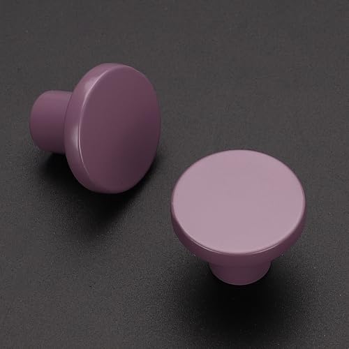 Ravinte Cabinet Knobs, 10 Pack Purple Dresser Drawer Pulls, 1-1/5 Inch - color: Purple