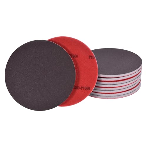 10Pcs 5 Inch Hook and Loop Sponge Sanding Disc, 800-1000 Grit - size: 5 Inch 800-1000 Grit
