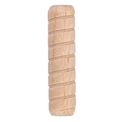 Spiral Grooved Hardwood Dowel Pins | 1/2" X 2" | Pack of 50 Approx. | Wooden Furniture Dowel Pins for Strong Connection | Furniture Making, Refurbishing or Crafts | UA-820-W - size: 1/2" X 2"