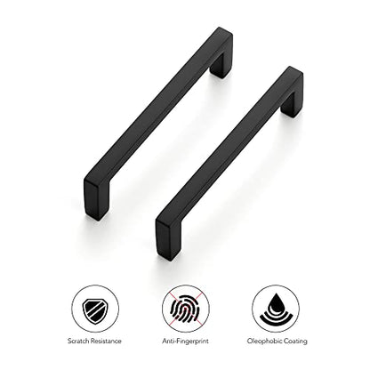 Ravinte Matte Black Cabinet Pulls Slim Cabinet Handles 3-3/4 Inch 30 Pack - size: 3-3/4" Hole Center