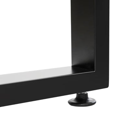 36 Inch Metal Bar Table Legs,DIY Furniture Legs,Black Set of 2. - size: W17.72"*H36"