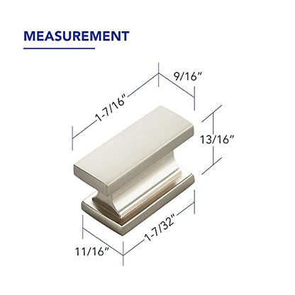 Brushed Nickel Cabinet Pulls, Single Hole, 20 Pack, Heavy Duty - color: Brushed Nickel, size: Single Hole