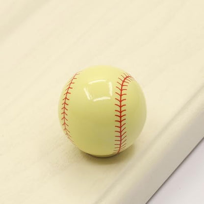 5Pcs Kids Sports Ball Knobs - Cute Ceramic Knobs for Children's Room Nursery Furniture Drawer knobs Lovely Cabinet Drawer knob for Kids, with Screws (Ball) - color: Ball