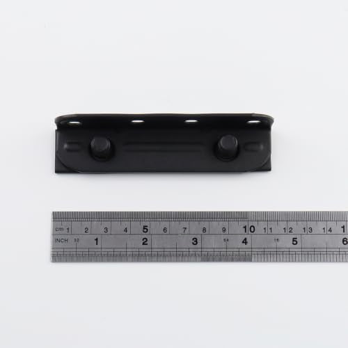 4 Pack Black Bed Rail Brackets, 4-1/3" x 1"