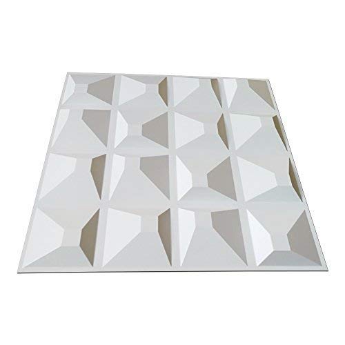 Art3d Decorative 3D Panels Textured Wall Design Board Pack of 12 Tiles 32 Sq Ft